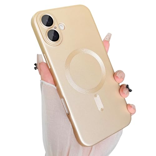 ankofave Magnetische Schutzhülle für iPhone 16 Plus, mit Kameraobjektivschutz, kompatibel mit magnetischer, schlanker, stoßfester, weicher Silikon-Metallic-Glanz-Handyhülle für iPhone 16 Plus ankofave Magnetische Schutzhülle für iPhone 16 Plus, mit Kameraobjektivschutz, kompatibel mit magnetischer, schlanker, stoßfester, weicher Silikon-Metallic-Glanz-Handyhülle für iPhone 16 Plus von ankofave