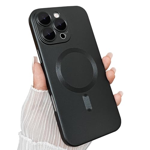 ankofave Magnetische Schutzhülle für iPhone 16 Pro, mit Kameraobjektivschutz, kompatibel mit magnetischer, schlanker, stoßfester Stoßstange, weiches Silikon, metallisch glänzend, Schwarz ankofave Magnetische Schutzhülle für iPhone 16 Pro, mit Kameraobjektivschutz, kompatibel mit magnetischer, schlanker, stoßfester Stoßstange, weiches Silikon, metallisch glänzend, Schwarz von ankofave