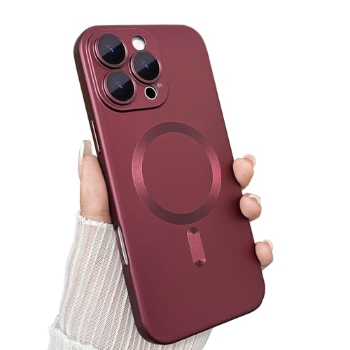 ankofave Magnetische Schutzhülle für iPhone 16 Pro, mit Kameraobjektivschutz, kompatibel mit magnetischer, schlanker, stoßfester Stoßstange, weiches Silikon, metallisch glänzende Handyhülle für iPhone ankofave Magnetische Schutzhülle für iPhone 16 Pro, mit Kameraobjektivschutz, kompatibel mit magnetischer, schlanker, stoßfester Stoßstange, weiches Silikon, metallisch glänzende Handyhülle für iPhone von ankofave