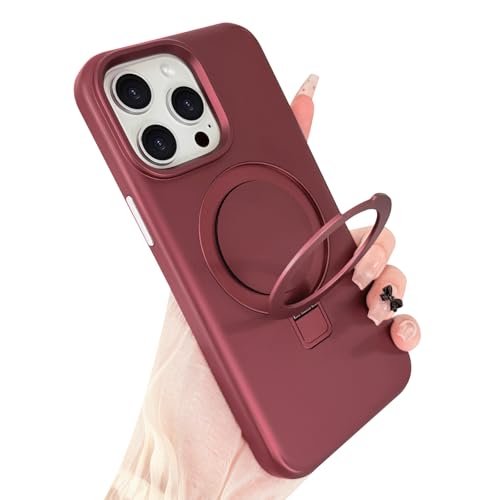 ankofave Schutzhülle für iPhone 15 Pro Max mit magnetischem, unsichtbarem Ständer, matt, luxuriös, metallischer Glanz, 3,0 mm dicker Schutz, hartes Polycarbonat, kratzfeste Handyhülle für iPhone 15 ankofave Schutzhülle für iPhone 15 Pro Max mit magnetischem, unsichtbarem Ständer, matt, luxuriös, metallischer Glanz, 3,0 mm dicker Schutz, hartes Polycarbonat, kratzfeste Handyhülle für iPhone 15 von ankofave