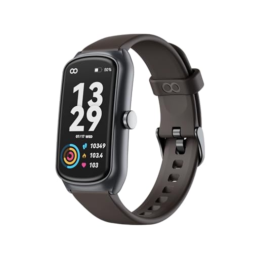 anyloop Fitness Tracker für Herren Damen Aktivitätstracker mit Pulsuhr für iOS Android(Brown) von anyloop
