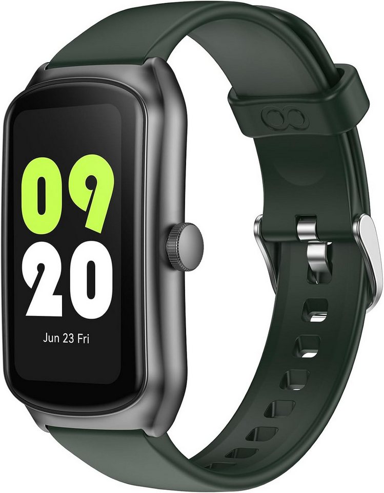 anyloop für Männer Frauen mit Aktivität Tracker Schrittzähler Smartwatch (1.58 Zoll, Android iOS), mit Herzfrequenzmesser,Schlaf-Monitor,Kalorien,IP68 wasserdicht von anyloop