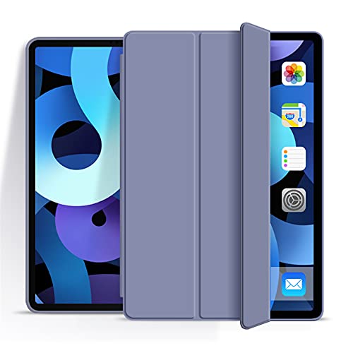 Aoub Schutzhülle für iPad Pro 12.9 2020 & 2018, Ultra Slim Lightweight Trifold Stand Smart Auto Sleep / Wake Cover, Soft TPU Silikon Back Case für iPad Pro 12.9 Zoll (32,8 cm) Lila von aoub