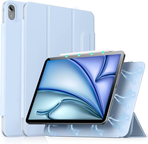 aoub Hülle für iPad Air 11 Zoll 2025 M3/2024 M2 7./ 6. Generation, Hülle für iPad Air 5./ 4. Generation 2022/2020 10,9 Zoll Schutzhülle, Magnetic Case, Unterstützt Pencil Pro/ 2. Gen, Hellblau aoub Hülle für iPad Air 11 Zoll 2025 M3/2024 M2 7./ 6. Generation, Hülle für iPad Air 5./ 4. Generation 2022/2020 10,9 Zoll Schutzhülle, Magnetic Case, Unterstützt Pencil Pro/ 2. Gen, Hellblau von aoub