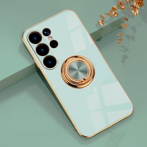 aowner Schutzhülle für Samsung Galaxy S25 Ultra mit Ringständer, 360°-Ring-Halterung, Ständer, magnetische Autohalterung, luxuriöse, rosévergoldete Kanten, schlanke, stoßfeste Schutzhülle für S25 aowner Schutzhülle für Samsung Galaxy S25 Ultra mit Ringständer, 360°-Ring-Halterung, Ständer, magnetische Autohalterung, luxuriöse, rosévergoldete Kanten, schlanke, stoßfeste Schutzhülle für S25 von aowner