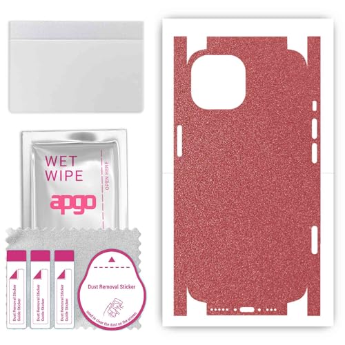 apgo Rückseite + Seiten Schutzfolie, Skin, kompatibel mit Apple iPhone 15, Hinten Displayschutzfolie aus Vinylfolie, kratzfest, einfache Montage - Mattes Pastellrosa apgo Rückseite + Seiten Schutzfolie, Skin, kompatibel mit Apple iPhone 15, Hinten Displayschutzfolie aus Vinylfolie, kratzfest, einfache Montage - Mattes Pastellrosa von apgo