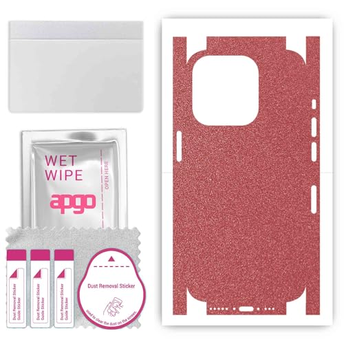 apgo Rückseite + Seiten Schutzfolie, Skin, kompatibel mit Apple iPhone 15 Pro Max, Hinten Displayschutzfolie aus Vinylfolie, Kratzfest, einfache Montage - Mattes Pastellrosa apgo Rückseite + Seiten Schutzfolie, Skin, kompatibel mit Apple iPhone 15 Pro Max, Hinten Displayschutzfolie aus Vinylfolie, Kratzfest, einfache Montage - Mattes Pastellrosa von apgo