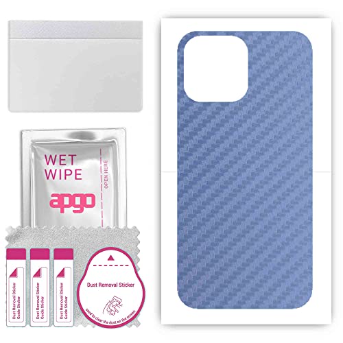 apgo Rückseite Schutzfolie, Skin, kompatibel mit Apple iPhone 13 Pro Max, Hinten Displayschutzfolie aus Vinylfolie, Kratzfest, einfache Montage - Carbon Marine apgo Rückseite Schutzfolie, Skin, kompatibel mit Apple iPhone 13 Pro Max, Hinten Displayschutzfolie aus Vinylfolie, Kratzfest, einfache Montage - Carbon Marine von apgo