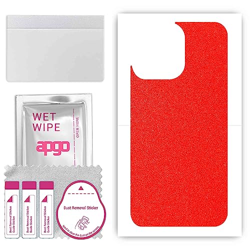 apgo Rückseite Schutzfolie, Skin, kompatibel mit Apple iPhone 14 Pro, Hinten Displayschutzfolie aus Vinylfolie, kratzfest, einfache Montage - Mattes Rot Pastell apgo Rückseite Schutzfolie, Skin, kompatibel mit Apple iPhone 14 Pro, Hinten Displayschutzfolie aus Vinylfolie, kratzfest, einfache Montage - Mattes Rot Pastell von apgo