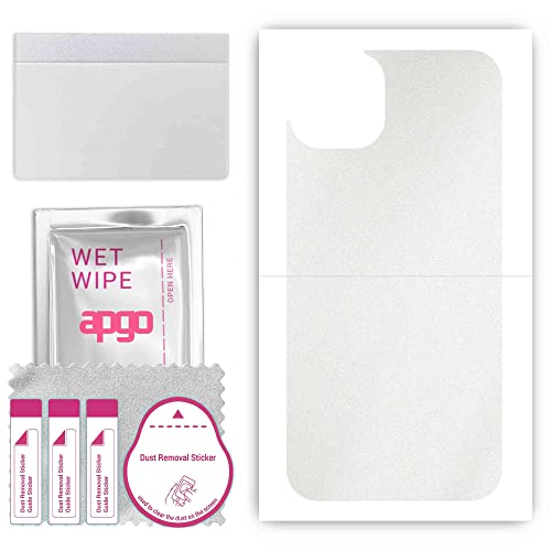 apgo Rückseite Schutzfolie, Skin, kompatibel mit Apple iPhone 15 Pro Max, Hinten Displayschutzfolie aus Vinylfolie, Kratzfest, einfache Montage - Matt Transparent apgo Rückseite Schutzfolie, Skin, kompatibel mit Apple iPhone 15 Pro Max, Hinten Displayschutzfolie aus Vinylfolie, Kratzfest, einfache Montage - Matt Transparent von apgo