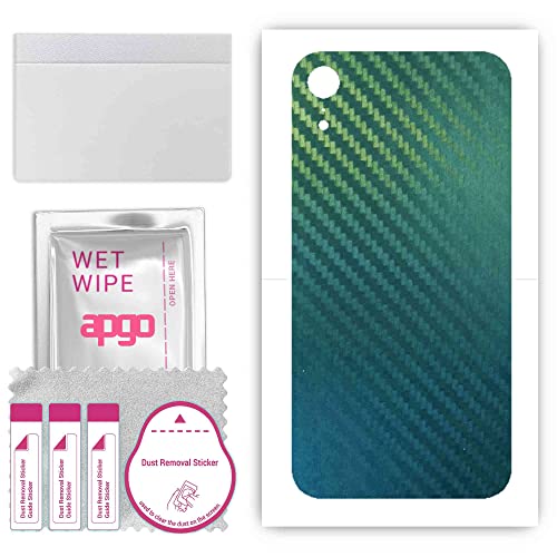 apgo Rückseite Schutzfolie, Skin, kompatibel mit Apple iPhone XR, Hinten Displayschutzfolie aus Vinylfolie, Kratzfest, einfache Montage - Kohlenstoff-Chamäleon CAKA1 apgo Rückseite Schutzfolie, Skin, kompatibel mit Apple iPhone XR, Hinten Displayschutzfolie aus Vinylfolie, Kratzfest, einfache Montage - Kohlenstoff-Chamäleon CAKA1 von apgo