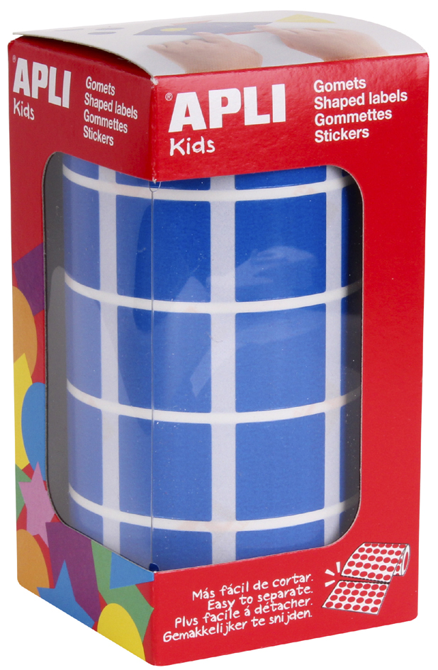 APLI Kids Sticker Creative , Quadrat, , auf Rolle, blau von apli kids