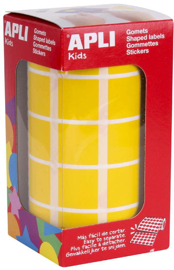APLI Kids Sticker Creative , Quadrat, , auf Rolle, gelb APLI Kids Sticker Creative , Quadrat, , auf Rolle, gelb von apli kids