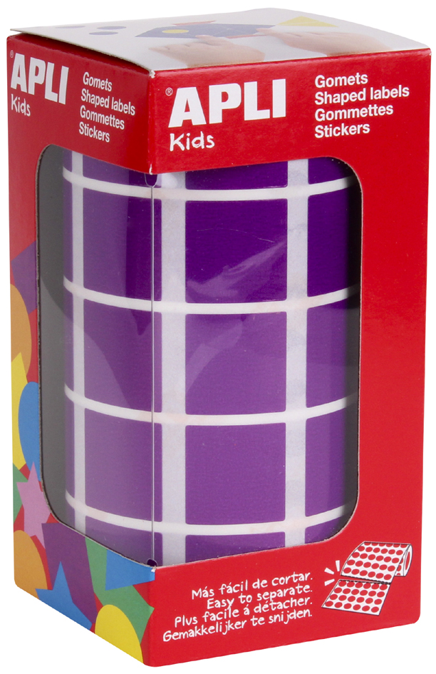 APLI Kids Sticker Creative , Quadrat, , auf Rolle, lilas von apli kids