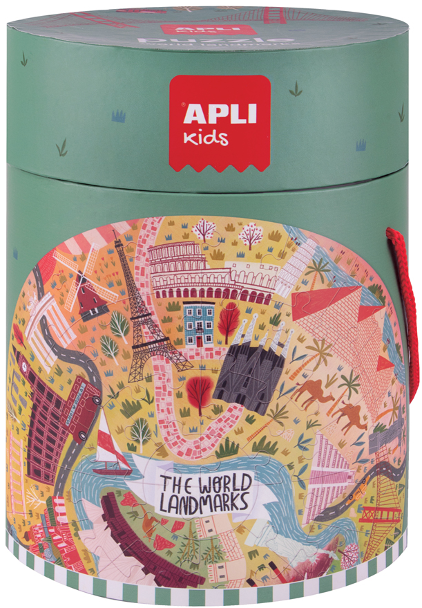 APLI kids Kreispuzzle , Kulturdenkmale, , 48 Teile von apli kids
