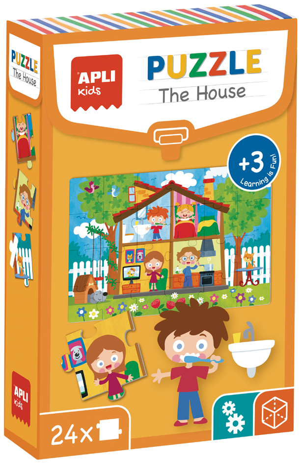 APLI kids Lernpuzzle , The House, , 24 Teile von apli kids