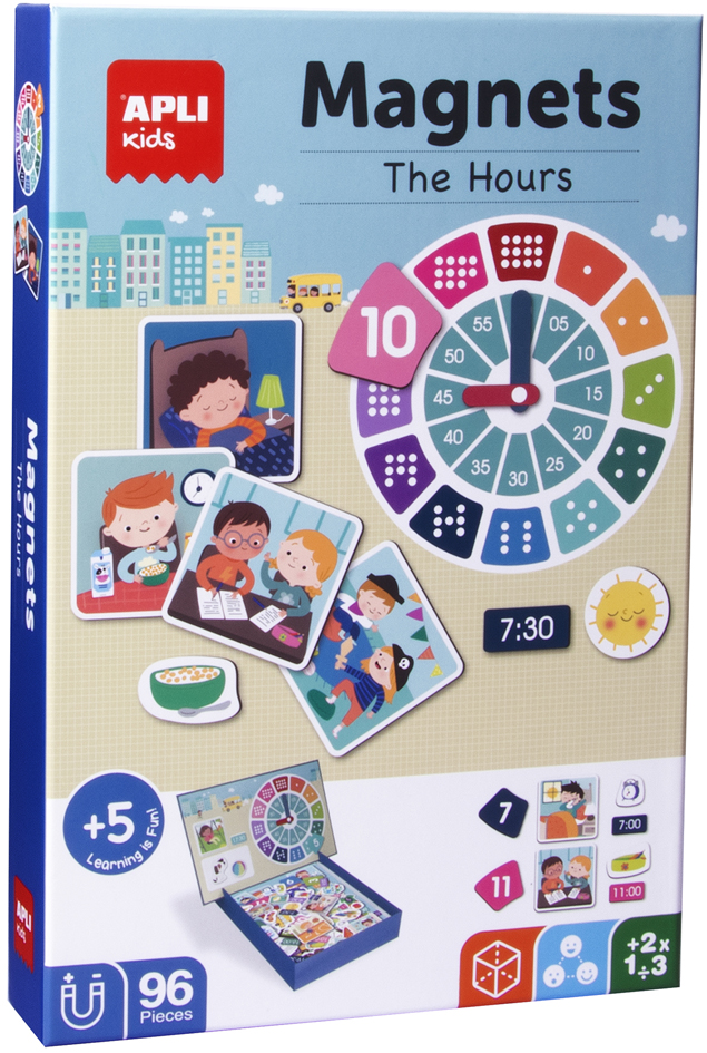 APLI kids Magnetspiel , The Hours, , mit Magnethalter von apli kids