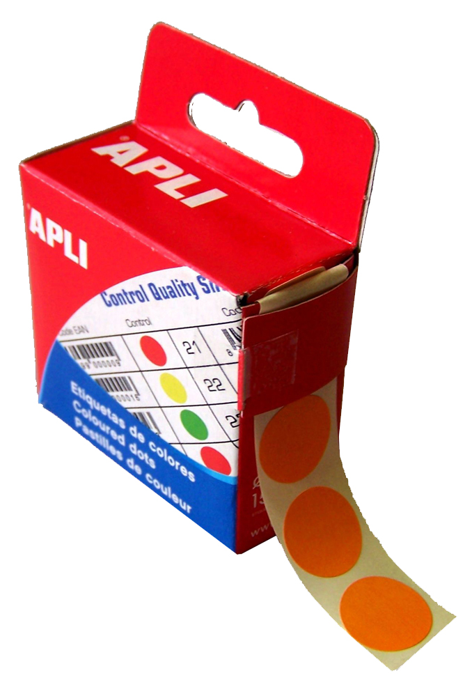 APLI Markierungspunkte, Durchmesser: 15 mm, orange von apli