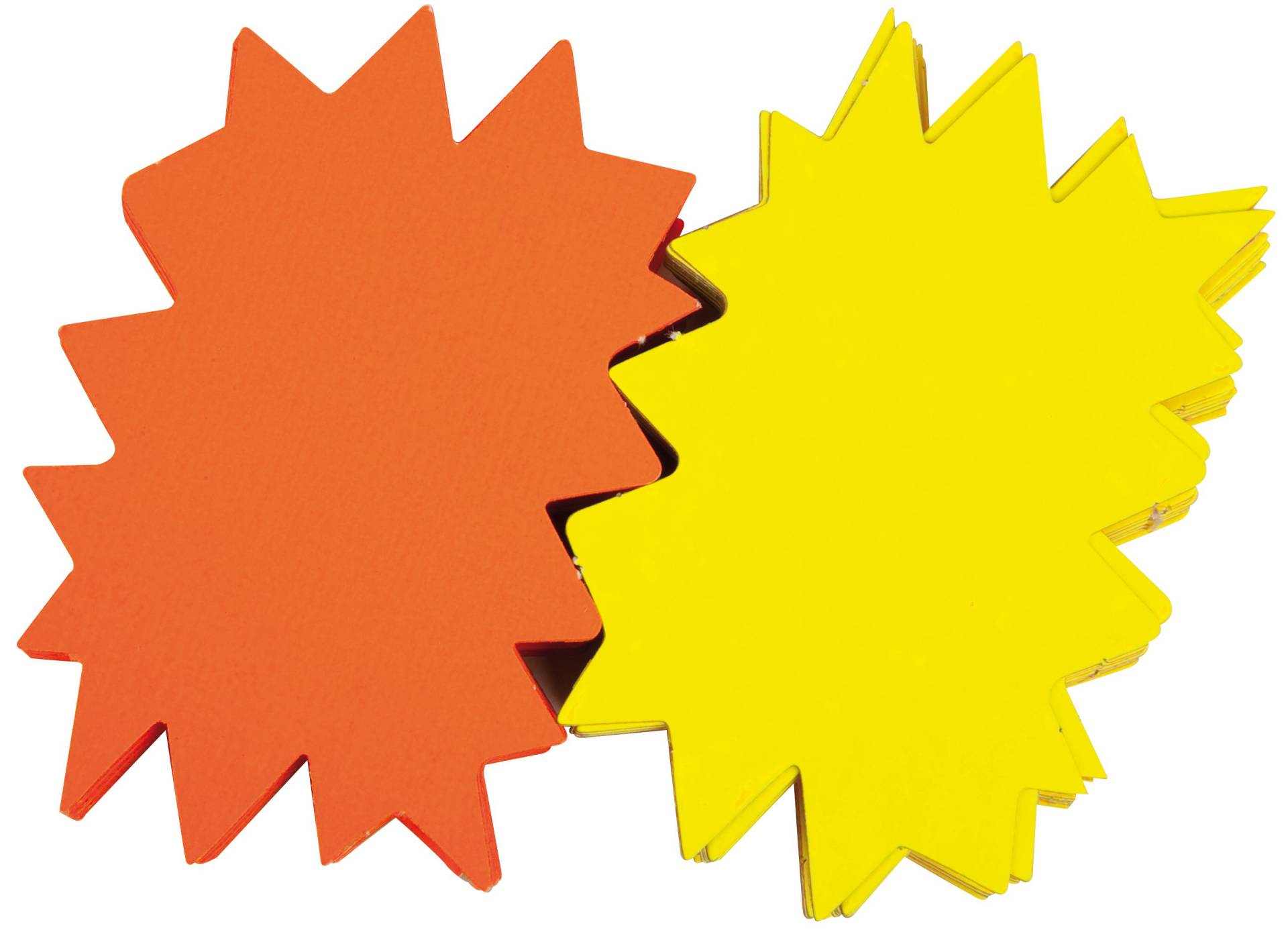 APLI Signal-Etiketten , Stern, , gelb/orange, 160 x 240 mm von apli