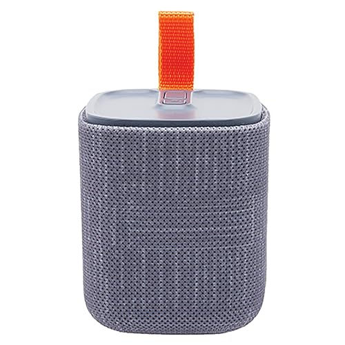 APM Tragbarer Bluetooth-Lautsprecher, Mini-Lautsprecher, Kabellos, Kompaktes Format, Trendiges Design, Bis Zu 8 Stunden Akkulaufzeit, Spritzwassergeschützt IPX4, Grau, 571077 APM Tragbarer Bluetooth-Lautsprecher, Mini-Lautsprecher, Kabellos, Kompaktes Format, Trendiges Design, Bis Zu 8 Stunden Akkulaufzeit, Spritzwassergeschützt IPX4, Grau, 571077 von APM