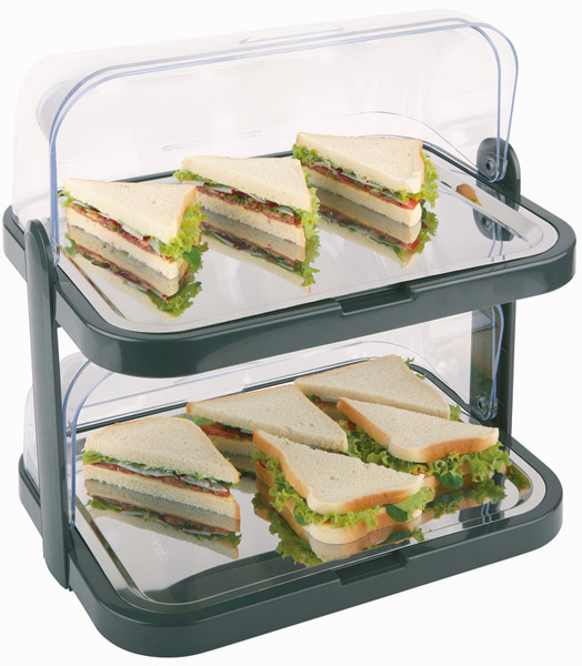 APS Buffet-Vitrine DOPPELDECKER, schwarz APS Buffet-Vitrine DOPPELDECKER, schwarz von aps