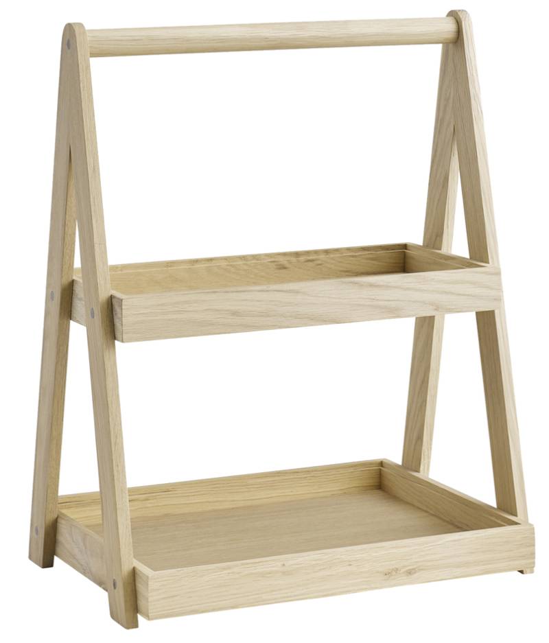 APS Etagère VALO, 2-stufig, eiche, 350 x 265 x 445 mm von aps
