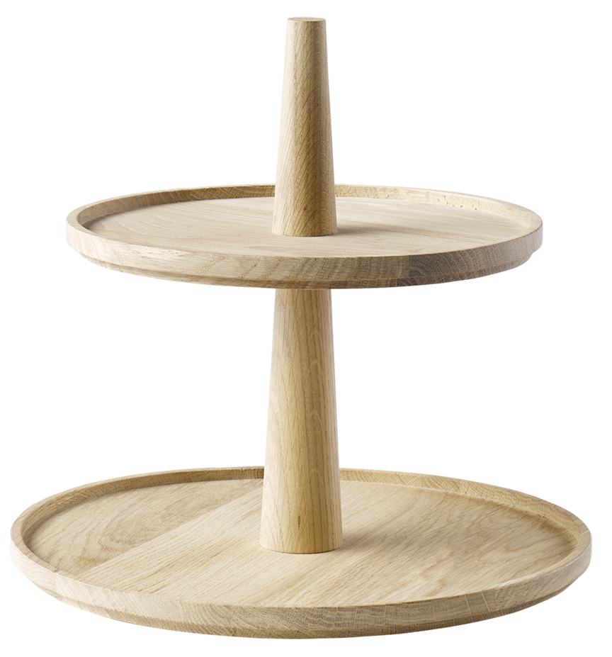 APS Etagère VALO, 2-stufig, eiche, rund, Höhe: 280 mm APS Etagère VALO, 2-stufig, eiche, rund, Höhe: 280 mm von aps