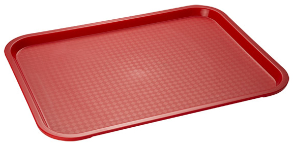 APS Fast Food-Tablett, (B)350 x (T)270 mm, rot von aps