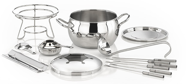 APS Fondue- und Feuerzangenbowle-Set , Two in One, APS Fondue- und Feuerzangenbowle-Set , Two in One, von aps