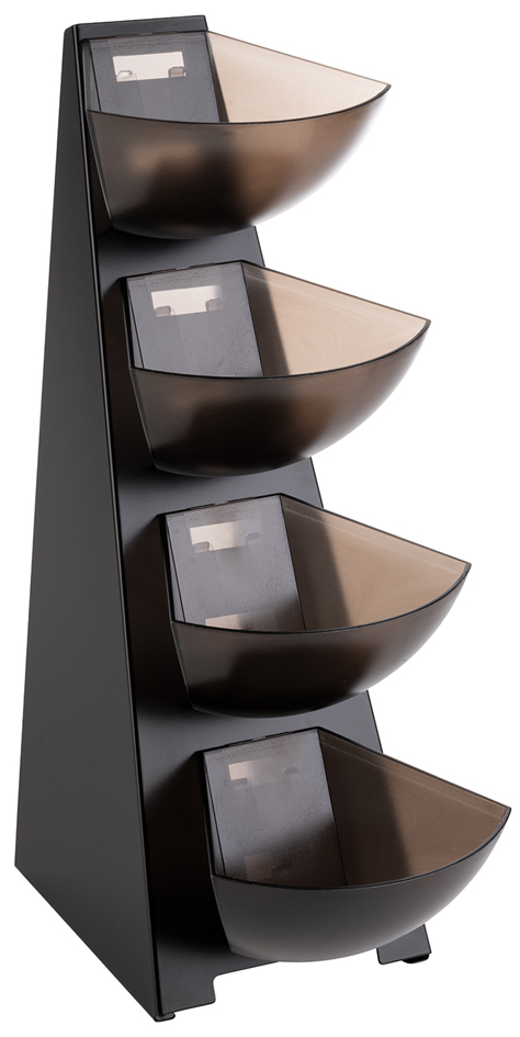 APS Portionsspender MULTI RACK, 4-stufig, Edelstahl schwarz APS Portionsspender MULTI RACK, 4-stufig, Edelstahl schwarz von aps