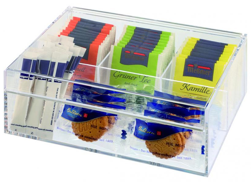 APS Teebox / Multibox, aus Kunststoff, transparent von aps