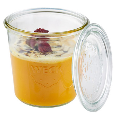 APS Weck-Glas mit Deckel, Sturz-Form, 80 ml, 12er Set von aps