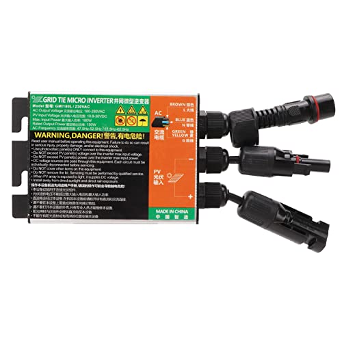 0,2 Bis 1,6 kW: Dieser Reine Sinus -Solargitter -Wechselrichterreiner -Sinus -Sinus 180 W 230 V 10,8 V Bis 30 V DC -Eingang zu AC 180 V Bis 280 V Ausgangsnetzkrawatte Wechselrichter Erkennt von aqxreight