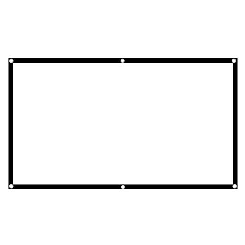 16: 9 Tragbarer HD -Projektor SC Faltbares Projektion Vorhang Polyester für Home Office70in Projektion Screenfach -Projektor ScreenHD Film ScreenProjektion Vorhang Accessoire (84 Zoll) von aqxreight