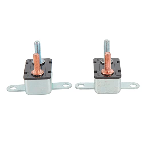 2PCS Automatische Reset Circuit Breaker Aluminiumlegierung Überlastungsschalter für CAR 12V 24 V 30a (30A) von aqxreight