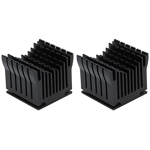 2pcs Aluminium Heizkühlkühler 3D -Drucker Motherboard South North Bridge Chipsatz Einzelkühlung Schwarz (BLACK) von aqxreight