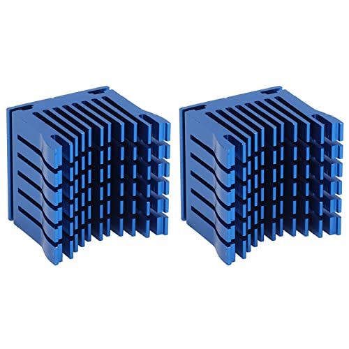 2pcs Aluminium Heizkühlkühler 3D -Drucker Motherboard South North Bridge Chipsatz Einzelkühlung Schwarz (BLUE) von aqxreight