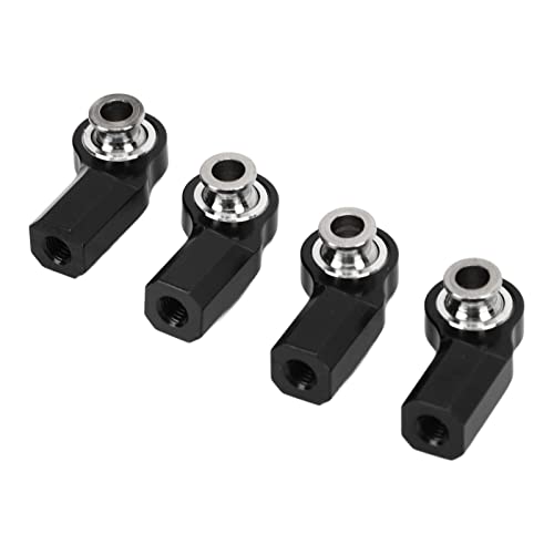4pcs RC Autostangenende Biegung M3 Aluminiumlegierung Stahl RC -Lenkstangenkopf für Axial SCX10 1/10 Auto Modell Dunkelblau anwendbar: Excellen -RC -Autostangen Endrc -Stangenkugel Jointrc Ball von aqxreight
