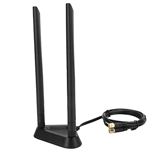 Antennen -RPSMA Männlich an Weibliche Verlängerungsdrahtrouter WiFi -Kabelbasis 1,1 Meter für eine Verbesserte Konnektivität (Verlängerungskabelbasis + 8DB-Antenne) von aqxreight
