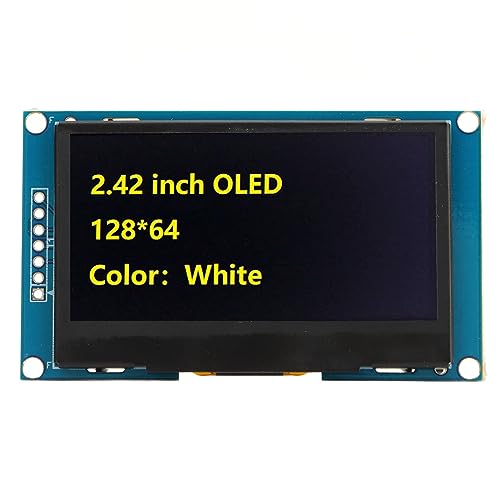 Anzeigemodul 2.42in Organisches Licht Emittierende Diode SPI Serial Port SSD1309 Antrieb IC für MRA091A Weiß (MRA091B Gelb) von aqxreight