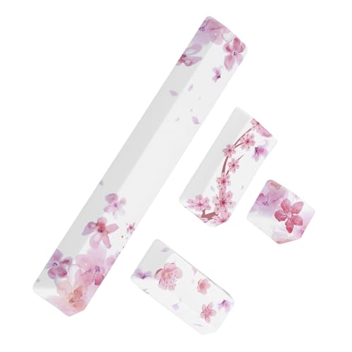 DIY -Muster -Taste Space KeySC Keyenter Keynumpad Eingeben Sie die Taste für Mechanische Tastatur KeyCapKeyboard KeyCapMechanical KeyCapen EIN. (4 Stück Kirschblüte) von aqxreight