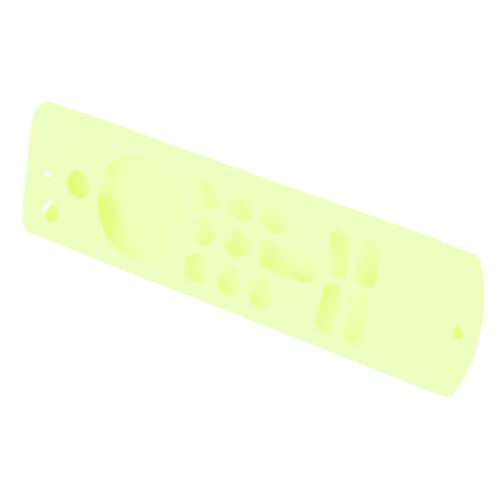Fernbedienungs -Silikonabdeckung für TV -Stick Slip Silikon Schutzhülle mit Lanyard 3rd Gen Black (Leuchtendes Grün) von aqxreight