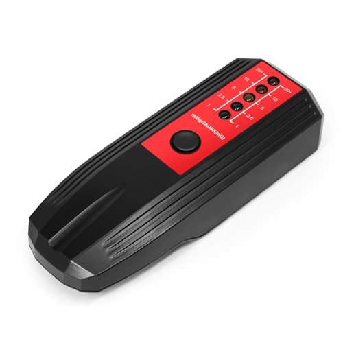 Handheld EMF -Meter Tragbarer Elektromagnetischer Strahlungsdetektor Haushalt LA Hospital Digital Electric Field Detektor Multi Funktionaler Radioaktiver Detektor EMF (Schwarzer Wohnraum & Schwarzer von aqxreight
