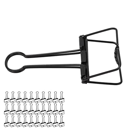 Hollow Out Design: Diese SM CL 30pcs Drahtclips 2 I Hollow Out Starke Clam Multi Purpose SM -Clips für Notizen Tickets Papiere Bronze Innovatives Design a Experience Tasks Hollow a (BLACK) von aqxreight