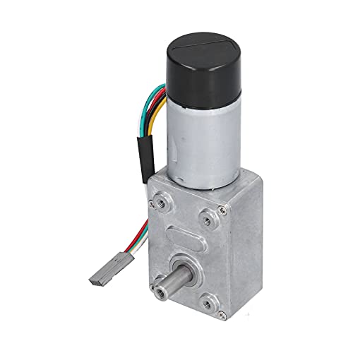 JGY370 Encoder Reduktionsmotor Vollmetall -Getriebemotor mit Selbstverriegelung Einzelwelle DC 24 V 6 UPM (18RPM) von aqxreight