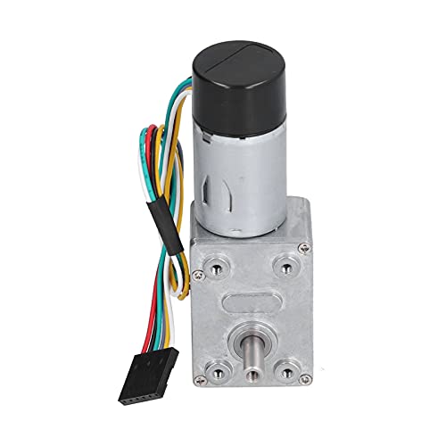 JGY370 Encoder Reduktionsmotor Vollmetall -Getriebemotor mit Selbstverriegelung Einzelwelle DC 24 V 6 UPM (40RPM) von aqxreight