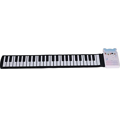 Rollen Klavierspielzeug Wiederaufladbar Tragbare 49 Tasten Elektrische Klavier -Tastatur mit Kopfhörerbuch Rollen Klavierspielzeug Wiederaufladbar Tragbare 49 Tasten Elektrische Klavier -Tastatur mit Kopfhörerbuch von aqxreight