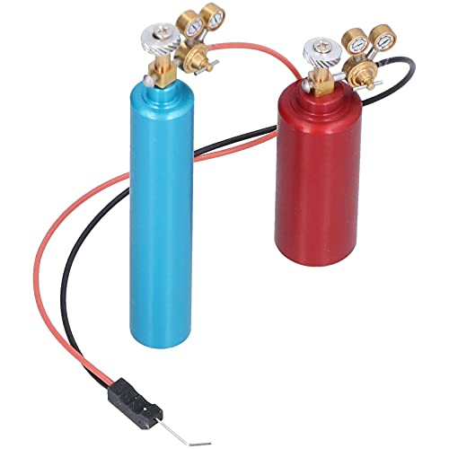 Simulation Sauerstoffzylinder Acetylenflasche für Axiale SCX10 90046 1/10 RC -Auto Rotgrün (Blau Rot) von aqxreight