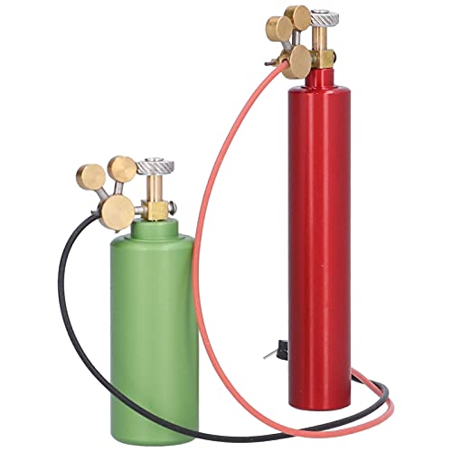 Simulation Sauerstoffzylinder Acetylenflasche für Axiale SCX10 90046 1/10 RC -Auto Rotgrün (rot und Grün) von aqxreight
