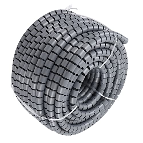 Spiralkabel Wrap PE -Kabelscheide Flexibler Drahtwicklungsrohrhülsenschutz für Geräte 42 Mm / 1,65 Zoll Durchmesser 20 M / 65,62 Fuß (Durchmesser 32 mm, 30 m) von aqxreight